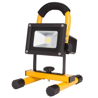 สปอร์ตไลท์ แบบไร้สาย 10W พร้อมแบตเตอรี่ในตัว  rechargeable flood light 10w พกพากันน้ำ IP65 น้ำท่วมไฟฉุกเฉิน (0413)