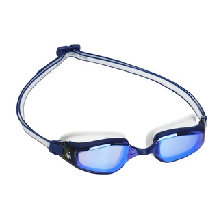 แว่นตาว่ายน้ำ Aquasphere รุ่น Fastlane Swim Goggles – Titanium Mirror Blue Lens / Blue &amp; White