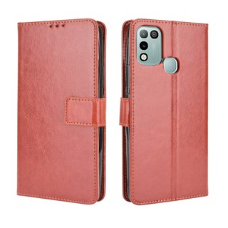 เคสสำ Infinix Hot 10 Play Case Leather Flip Back Cover Infinix Hot 10 Play 10Play เคสฝาพับ มือถือแล