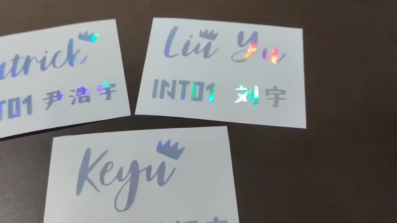 พร้อมส่ง-sticker-hologram-ชื่อเมมเบอร์-into1-ชื่ออังกฤษ-ชื่อจีน-ชื่อวง-มีเก็บเงินปลายทาง