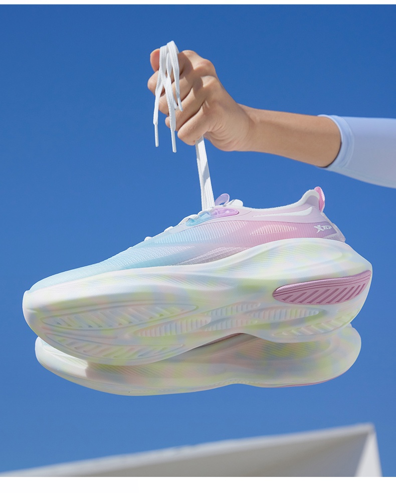 มุมมองเพิ่มเติมเกี่ยวกับ Xtep 2022 Dynamic Foam2.0T รองเท้าวิ่งผู้หญิง กันลื่น ใส่สบาย แฟชั่น