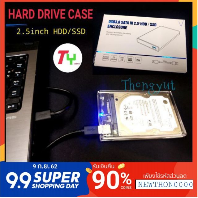 ภาพหน้าปกสินค้า️มาใหม่ ️2.5-Inch SATA 3.0 To USB 3.0 Hard Drive Disk Box HDD External Enclosure SATAHDD / SSD กล่องแบบใส(Port USB 3.0) จากร้าน thongyut บน Shopee