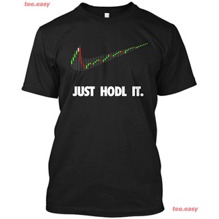2022 เสื้อยืด Bitcoin HODL T-Shirt, Just HODL It Tshirt, Crypto T-Shirt, Cryptocurrency Gift เสื้อยืดผู้ชาย couple