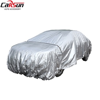 ผ้าคลุมรถยนต์ CAR SUN COVER มีหลายขนาด กันแดด UV วัสดุ PE