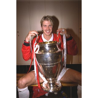 David Beckham เดวิด เบคแคม Manchester United MUFC แมนเชสเตอร์ยูไนเต็ด แมนยู Poster โปสเตอร์ รูปภาพ Red Devils ฟุตบอล Leg