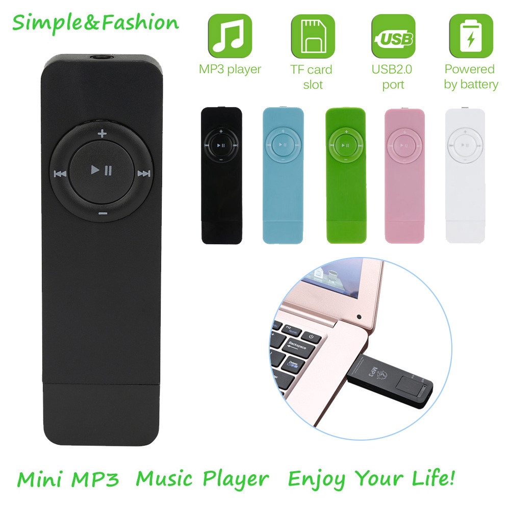 ภาพหน้าปกสินค้าเครื่องเล่น MP3 สีสันสดใส รองรับการ์ด Micro TF Card จากร้าน sesong.th บน Shopee