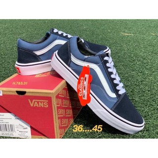 Vans old skool รองเท้าผ้าใบผูกเชือก