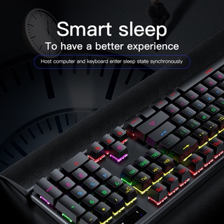 ภาพขนาดย่อของภาพหน้าปกสินค้าLDD LED Gaming Mechanical Keyboard แล็ปท็อปในการเล่นเกมหรือทำงาน 104 Keys Backlit คีบอร์ดเกมมิ่ง blue switch จากร้าน ldd_3c.shop บน Shopee ภาพที่ 6