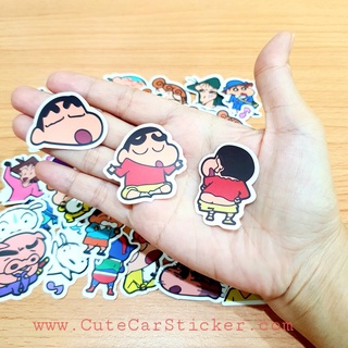 สติ๊กเกอร์ ชินจัง (ตัวเล็กๆ) ติดแน่น กันน้ำ ติดเคสมือถือ โน้ตบุ้ค (40 ชิ้น) Shin-chan sticker