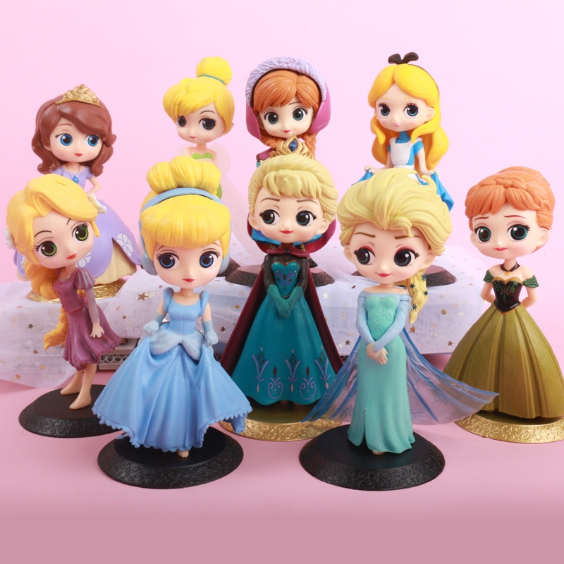 รูปภาพสินค้าแรกของพร้อมส่ง โมเดลเจ้าหญิง ดิสนีย์ Disney princess figure (large size 11-16cm) โมเดลตกแต่ง โมเดลสะสม