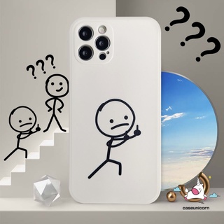 ภาพขนาดย่อของภาพหน้าปกสินค้าFunny Cartoon Couple Phone Case for iPhone 13 11 12 Pro Max XR X XS MAX 6 6S 7 8 Plus Cute Line Character Soft Cover จากร้าน caseunicorn.th บน Shopee ภาพที่ 4