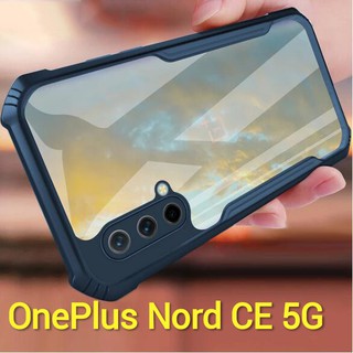 OnePlus Nord CE 5G(พร้อมส่งในไทย)เคสกันกระแทกขอบสีหลังใสOnePlus Nord CE 5G