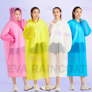 ภาพหน้าปกสินค้าEVA เสื้อกันฝนแฟชั่น สไตล์เกาหลี Rain coats กันน้ำ แบบหนา ที่เกี่ยวข้อง