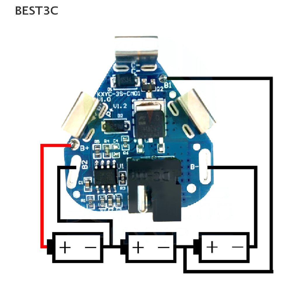 best3c-3s-12-6v-40a-bms-บอร์ดป้องกันลิเธียม-สําหรับสว่านไฟฟ้า