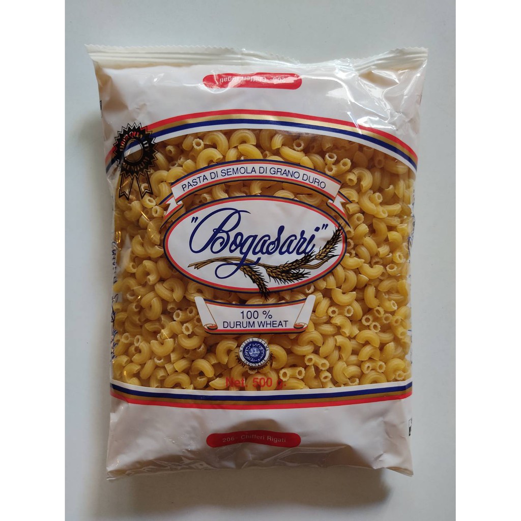 500g เส้นพาสต้าแบบข้องอ BOG Chifferi Rigate -206 | Shopee Thailand