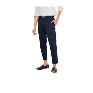กางเกงสแลค 5 ส่วน ขาเต่อ ทรงกระบอกเล็ก (Slim-fit) by สมหมาย