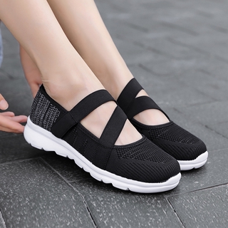SKYE รองเท้าผ้าใบลำลอง แบบแปะเทป รองเท้าเพื่อสุขภาพ สำหรับผู้หญิง ขนาด 35-42