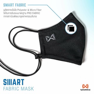 สินค้า [ใส่โค้ด 6KSAD ลดทันที 50.-] หน้ากากผ้า Warrix Smart Fabric Mask มีลวดที่จมูก (WS-203MKACL02) 149.-