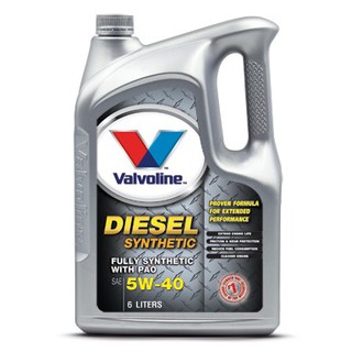 Valvoline diesel synthetic  (ดีเซล ซินเธติค) sae 5w40. 6 ลิตร + 1 ลิตร