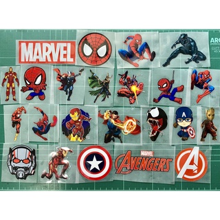 ตัวรีดการ์ตูน Marvel , Captain america , spiderman 🕸   รีดง่ายแผ่นฟิมล์รีดร้อนติดเสื้อ 🏆