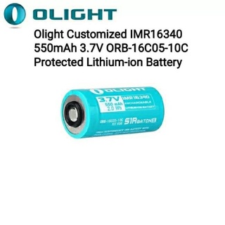 ถ่านชาร์จ Olight Customized IMR16340 550mAh 3.7V ORB-16C05-10C Protected Lithium-ion Battery