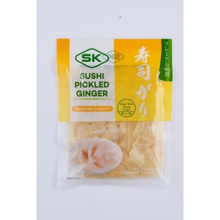 ขิงดอง SK Ginger  ขิงดองญี่ปุ่น ขิงสไลซ์ซูชิ 150g. ขิงดองสามรส Sushi Pickled ginger