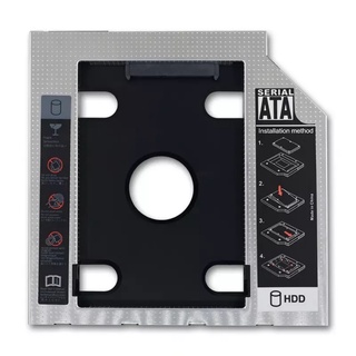 9.5 12.7 มม.ฮาร์ดดิสก์แคดดี้อลูมิเนียม Universa SATA 3.0 2.5 "SSD CD DVD ไปยังฮาร์ดดิสก์ Optibay Enclosure CD-ROM แปลก