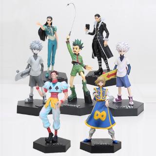 20cm Hunter X Hunter Gon Freecss Killua Zoldyck PVC Action Figure Toys Irumi Zorudikku Kurapika Curarpikt Hisoka Hyskoa Kulolo