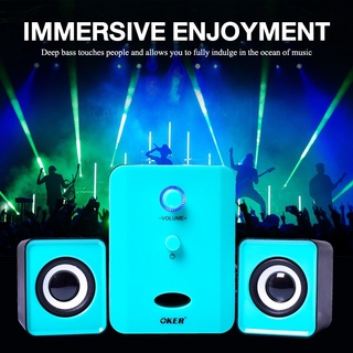 OKER SP-835 OKER DESKTOP SPEAKERS 2.1 USB BLUETOOTH สีดำ