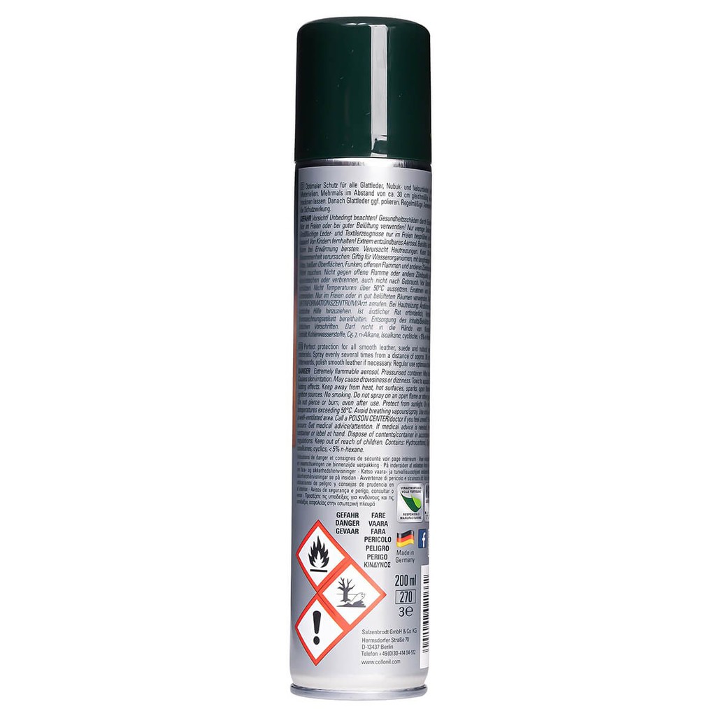 collonil-waterstop-spray-200-300-400ml-โคโลนิลสเปรย์กันน้ำสำหรับหนังเรียบ-สำหรับรองเท้าและกระเป๋า