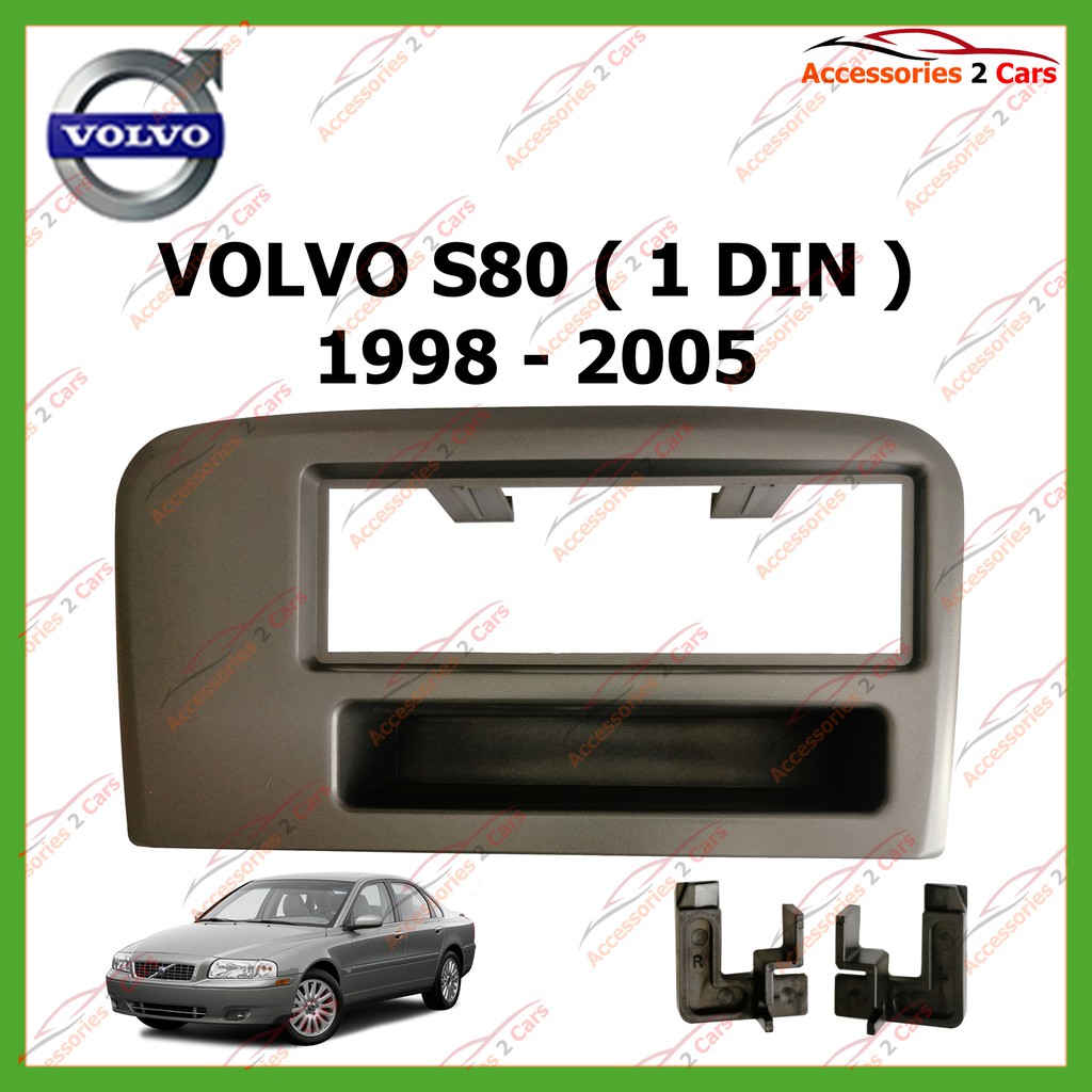 หน้ากากเครื่องเล่น-volvo-s80-1-din-ปี1998-2006-รหัสnv-vo-002