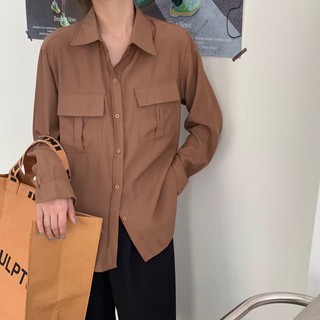 พร้อมส่ง💓 เสื้อเชิ้ต คอปก ทรงสวย ผ้าใส่สบาย ไม่ร้อน เหมาะกับลุควันสบายๆ หรือ ใส่ไปทำงานก็ได้ค่า