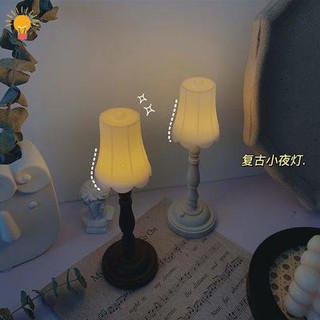 🌟 โคมไฟ 🌟 โคมไฟหัวเตียง ไฟตกแต่งห้อง Ins ย้อนยุค Nightlight ห้องนอนเครื่องประดับตกแต่งห้องเค้าโครงห้องพักนักศึกษาหอพัก