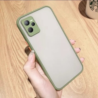 [ส่งจากประเทศไทย] ทุกรุ่น เคสคลุมกล้อง ขอบสีผิวด้าน Case Realme C35 เคสกันกระแทก ขอบนิ่มหลังแข็ง เคสมือ