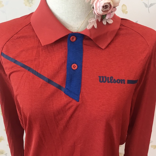 เสื้อคอปกแขนยาว-wilson-ของแท้มือสอง