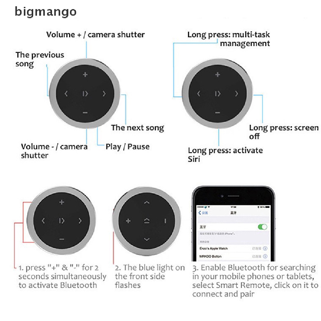 bigmango-ใหม่-เครื่องเล่นเพลง-mp3-บลูทูธ-ไร้สาย-ติดพวงมาลัยสื่อ-1-ชุด