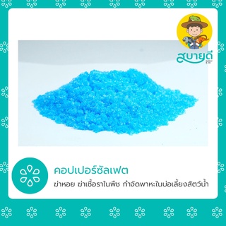 ราคาคอปเปอร์ซัลเฟต จุนสีทองแดง🔩 เพียว 100% 1 กก. กำจัดหอย ฆ่าเชื้อราในพืช กำจัดพาหะในบ่อเลี้ยงสัตว์น้ำ สบายดีซัพพลายแอนด์โค