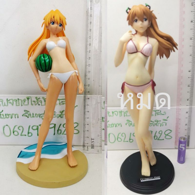 แท้-มือ2-sega-neon-genesis-evangelion-extra-summer-beach-figure-asuka-watermelon-2005