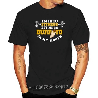 ขายดี!ขายดี เสื้อยืดลําลอง แขนสั้น พิมพ์ลาย IM INTO FITNESS BURRITO CUTE Funny GYMS WORKOUT สําหรับผู้ชาย LLdmad82ALhla