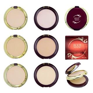 (NO.1921) แป้งอัดแข็ง icci facial foundation powder cake ( แป้ง, แป้งพัฟ, แป้งผสมรองพื้น, แป้งทูเวย์, คุมมัน)