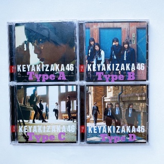 Keyakizaka46 (欅坂46) CD + DVD Single Kaze ni Fukarete mo Limited Edition type A-D แผ่นแกะแล้ว