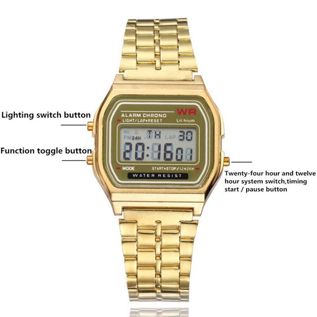 ภาพสินค้านาฬิกาแฟชั่น จอ LED นาฬิกาข้อมือดิจิตอลสำหรับบุรุษ สตรี จากร้าน electroniccity.th บน Shopee ภาพที่ 8
