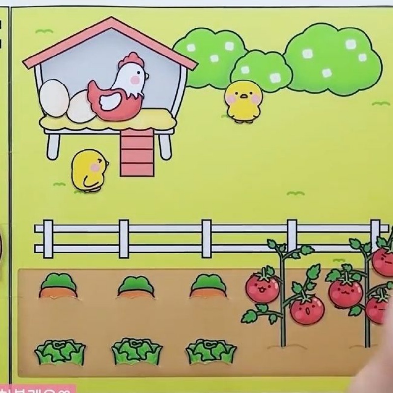 โลก-popular-เกม-diy-แฮนด์เมดเปลี่ยนตุ๊กตากระดาษตลกเด็กพ่อแม่เด็กฟาร์มเรื่องฟิลด์-diy-แฮนด์เมดกึ่งสำเร็จรูปทำหนังสือเงียบ-ๆ-คลายเครียดหนังสือสำหรับเด็กอายุ-2-6-ปีพ่อแม่ลูกทำด้วยมือของเล่น
