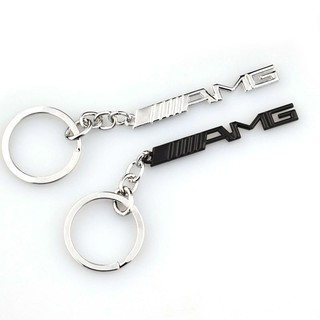 โลหะรถพวงกุญแจพวงกุญแจตราสัญลักษณ์สำหรับ Mercedes Benz AMG พวงกุญแจอุปกรณ์รถยนต์แต่งรถ