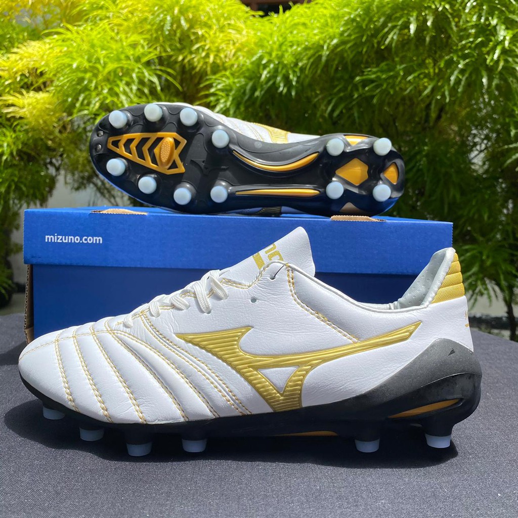 Egypte Abnormaal Montgomery Mizuno Morelia Neo Ii Md รองเท้าฟุตบอลสีขาวทอง | Shopee Thailand