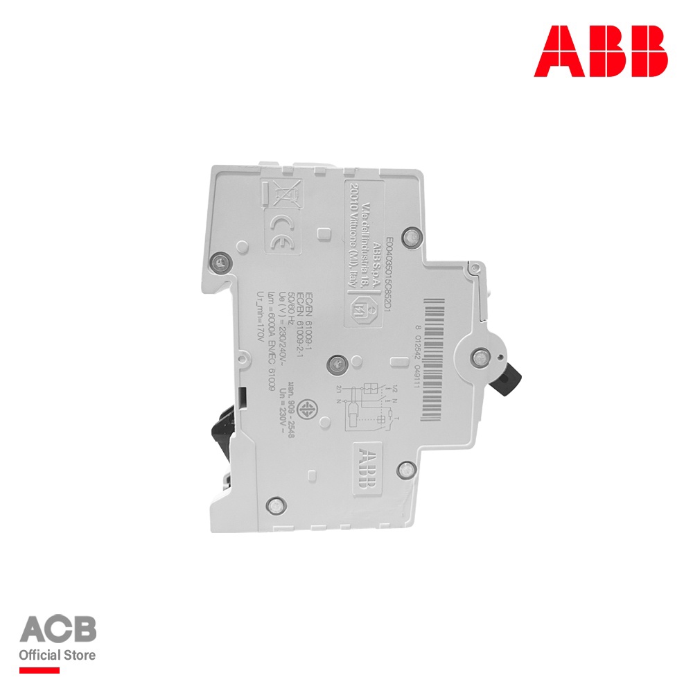 abb-ds201-c20-ac30-miniature-circuit-breaker-with-overload-protection-rcbo-type-ac-1p-n-20a-6ka-30ma-240v-l-เอบีบี