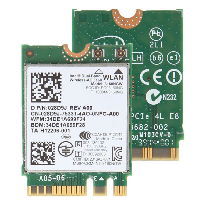 intel-wireless-ac-3160-3160-ngw-dual-band-bluetooth-4-0-ngff-อินเตอร์เน็ตไร้สาย-dell