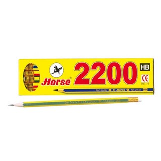 Horse Blacklead Pencil HB ดินสอดำ ตราม้า(1กล่องมี12แท่ง)