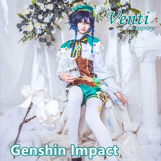 ภาพหน้าปกสินค้าGenshin Impact (原神Project) Barbatos （Venti）Cosplay costume ชุดคอสเพลย์ ที่เกี่ยวข้อง