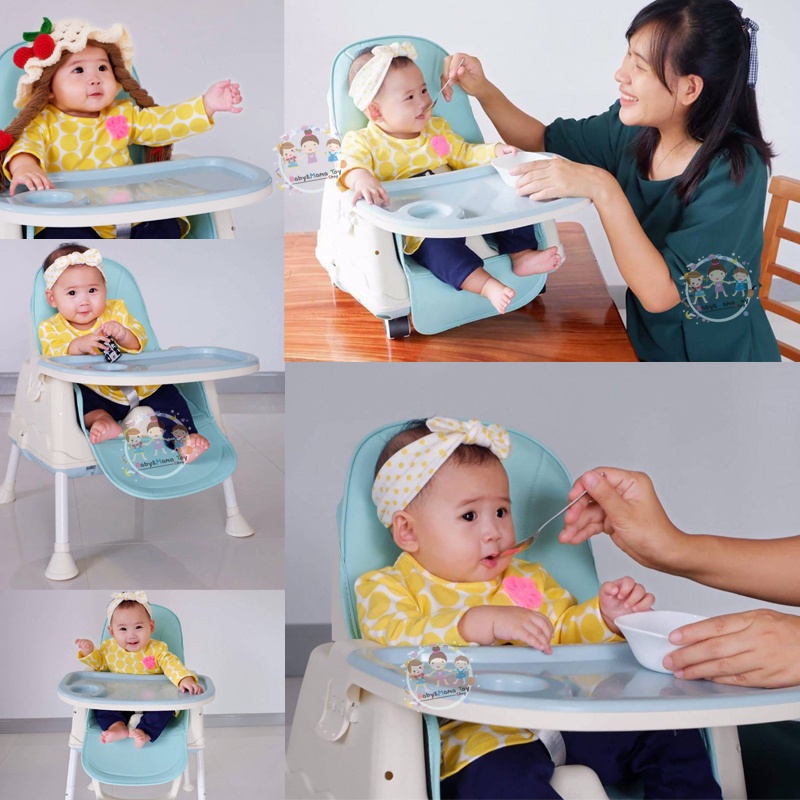 เก้าอี้กินข้าวเด็ก-high-chair-รุ่น-bbmm-multifuntion-ฟรี-เบาะนั่ง-ถาดรองอาหาร-ล้อเลื่อน